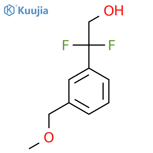 2,2-difluoro-2-3-(methoxymethyl)phenylethan-1-ol structure