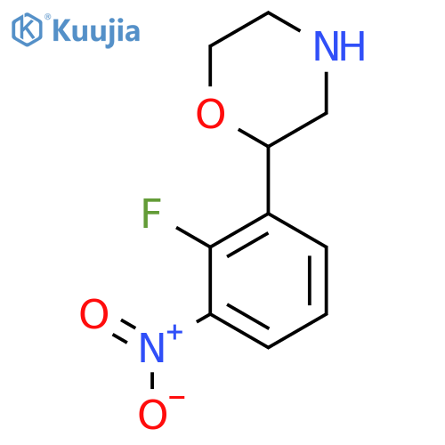 2-(2-fluoro-3-nitrophenyl)morpholine structure