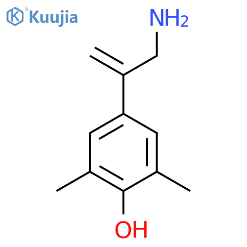 4-(3-aminoprop-1-en-2-yl)-2,6-dimethylphenol structure