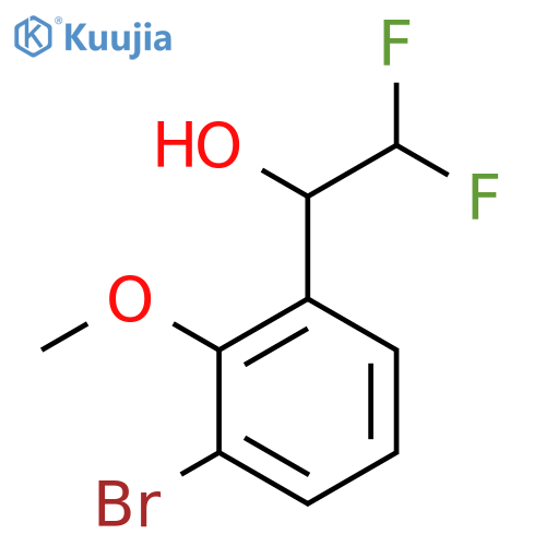 1-(3-bromo-2-methoxyphenyl)-2,2-difluoroethan-1-ol structure