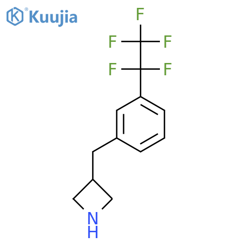 3-{3-(pentafluoroethyl)phenylmethyl}azetidine structure