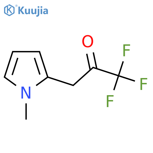 1,1,1-trifluoro-3-(1-methyl-1H-pyrrol-2-yl)propan-2-one structure