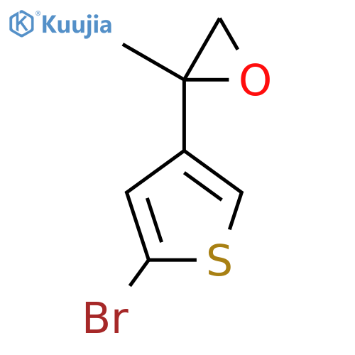2-(5-bromothiophen-3-yl)-2-methyloxirane structure