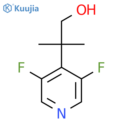 2-(3,5-difluoropyridin-4-yl)-2-methylpropan-1-ol structure