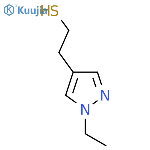 2-(1-ethyl-1H-pyrazol-4-yl)ethane-1-thiol structure