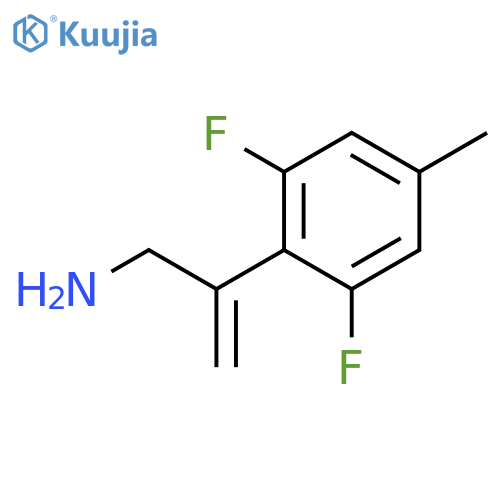 2-(2,6-difluoro-4-methylphenyl)prop-2-en-1-amine structure