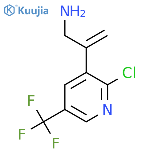 2-[2-Chloro-5-(trifluoromethyl)pyridin-3-yl]prop-2-en-1-amine structure