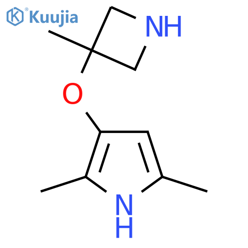 2,5-dimethyl-3-(3-methylazetidin-3-yl)oxy-1H-pyrrole structure