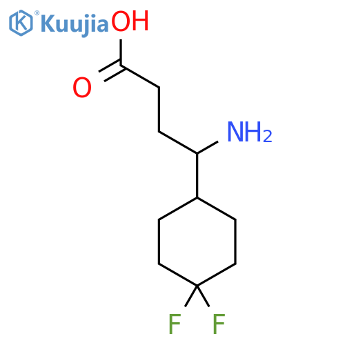 4-amino-4-(4,4-difluorocyclohexyl)butanoic acid structure