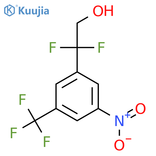 2,2-difluoro-2-3-nitro-5-(trifluoromethyl)phenylethan-1-ol structure