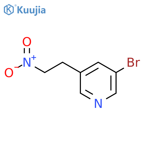 3-Bromo-5-(2-nitroethyl)pyridine structure
