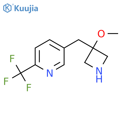 5-(3-methoxyazetidin-3-yl)methyl-2-(trifluoromethyl)pyridine structure