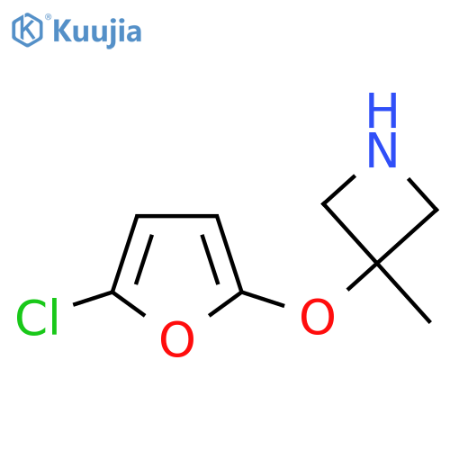 3-(5-chlorofuran-2-yl)oxy-3-methylazetidine structure