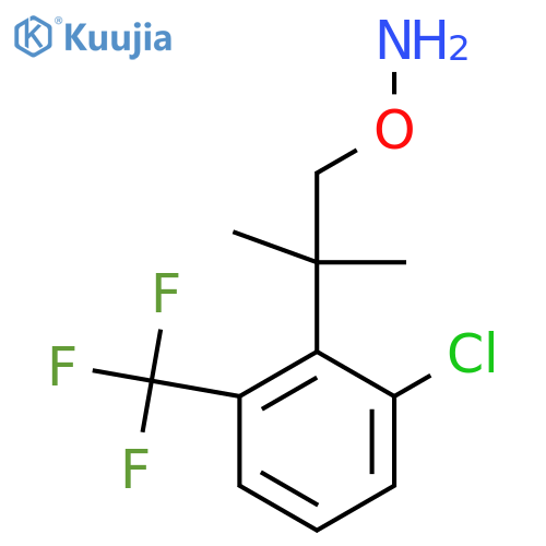O-{2-2-chloro-6-(trifluoromethyl)phenyl-2-methylpropyl}hydroxylamine structure