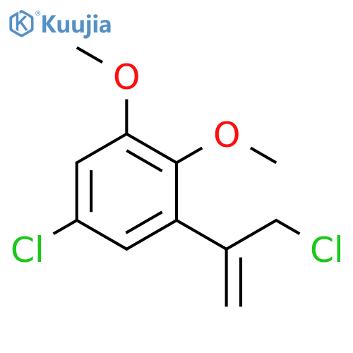 5-chloro-1-(3-chloroprop-1-en-2-yl)-2,3-dimethoxybenzene structure