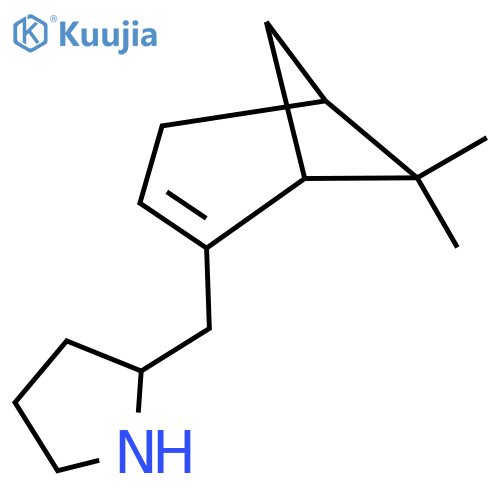 2-({6,6-dimethylbicyclo3.1.1hept-2-en-2-yl}methyl)pyrrolidine structure