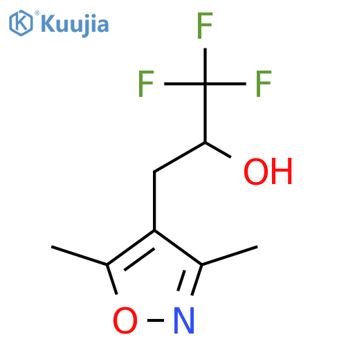 3-(dimethyl-1,2-oxazol-4-yl)-1,1,1-trifluoropropan-2-ol structure