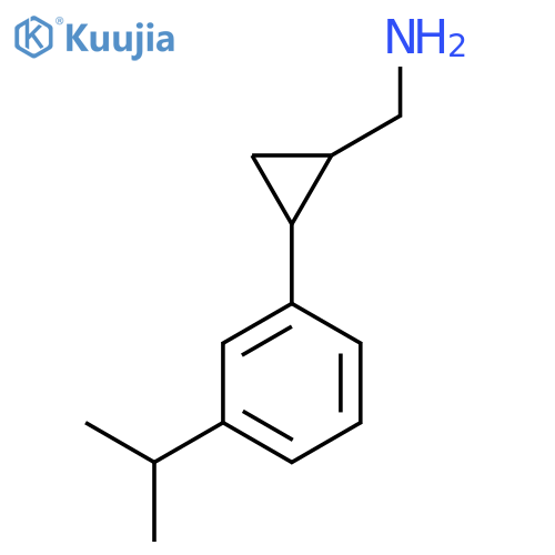 {2-3-(propan-2-yl)phenylcyclopropyl}methanamine structure
