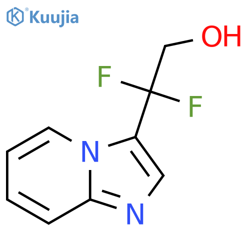 2,2-difluoro-2-{imidazo1,2-apyridin-3-yl}ethan-1-ol structure