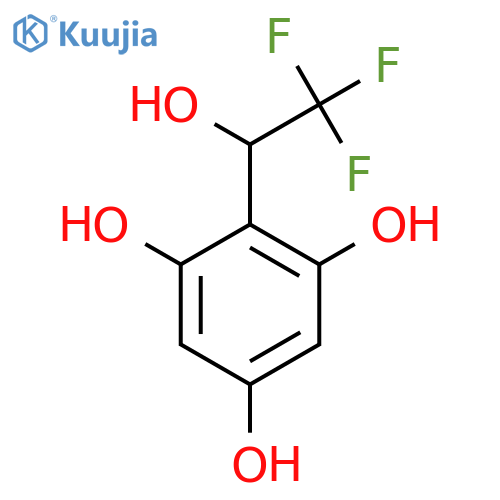 2-(2,2,2-trifluoro-1-hydroxyethyl)benzene-1,3,5-triol structure