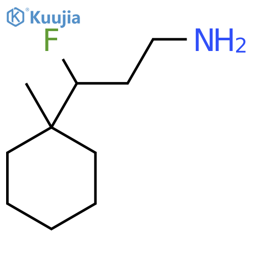 3-fluoro-3-(1-methylcyclohexyl)propan-1-amine structure