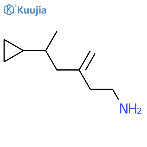 5-cyclopropyl-3-methylidenehexan-1-amine structure