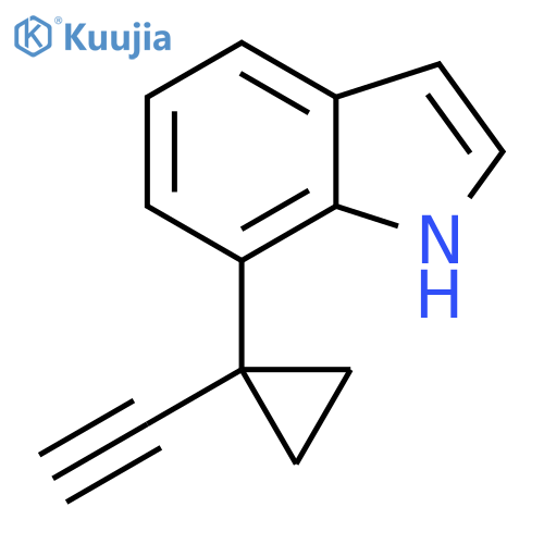 7-(1-ethynylcyclopropyl)-1H-indole structure