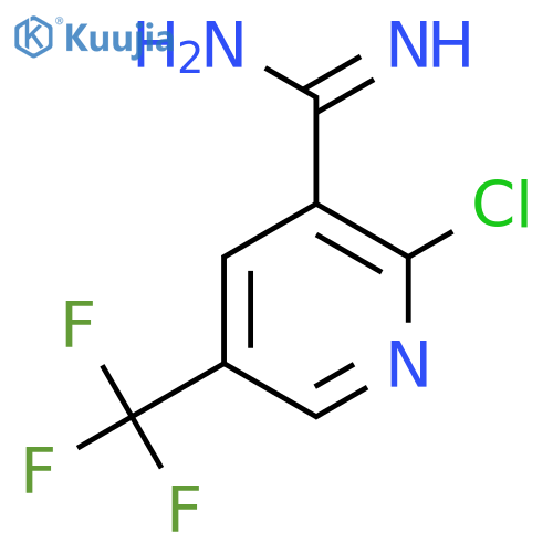 2-chloro-5-(trifluoromethyl)pyridine-3-carboximidamide structure