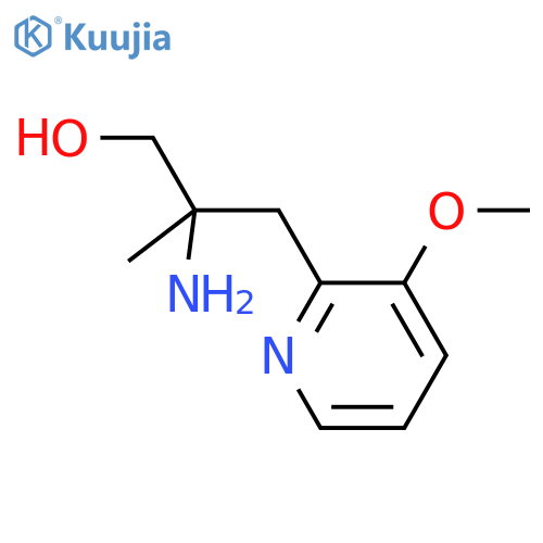 2-amino-3-(3-methoxypyridin-2-yl)-2-methylpropan-1-ol structure