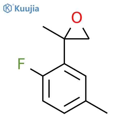 2-(2-fluoro-5-methylphenyl)-2-methyloxirane structure
