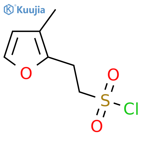 2-(3-methylfuran-2-yl)ethane-1-sulfonyl chloride structure