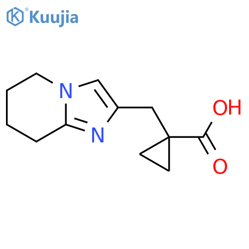 1-({5H,6H,7H,8H-imidazo1,2-apyridin-2-yl}methyl)cyclopropane-1-carboxylic acid structure