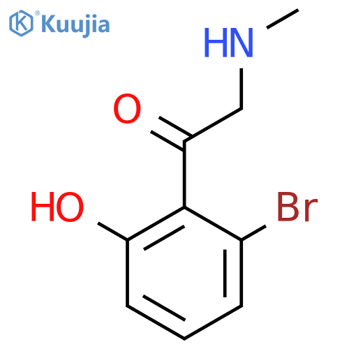 1-(2-bromo-6-hydroxyphenyl)-2-(methylamino)ethan-1-one structure