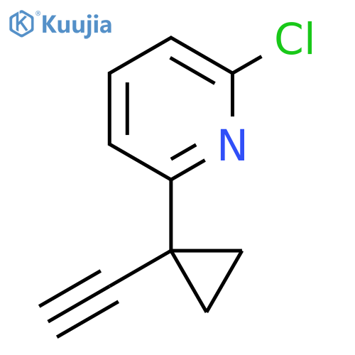2-chloro-6-(1-ethynylcyclopropyl)pyridine structure