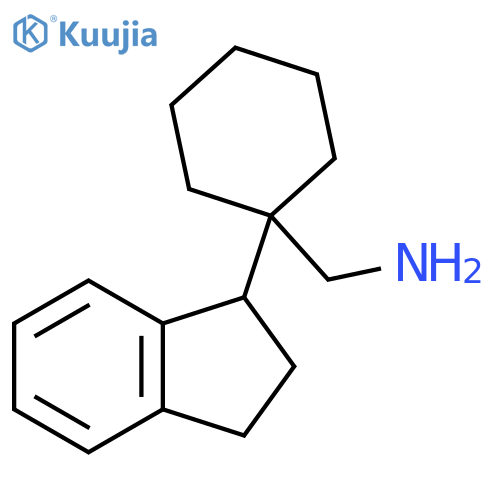 1-(2,3-dihydro-1H-inden-1-yl)cyclohexylmethanamine structure