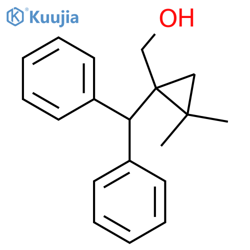 1-(diphenylmethyl)-2,2-dimethylcyclopropylmethanol structure