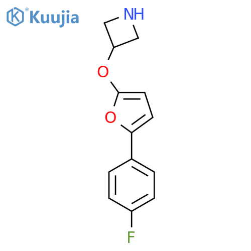3-{5-(4-fluorophenyl)furan-2-yloxy}azetidine structure