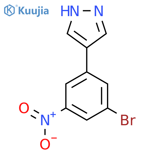 4-(3-bromo-5-nitrophenyl)-1H-pyrazole structure