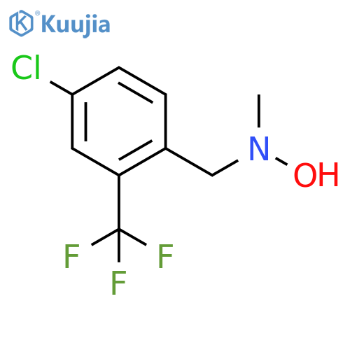 N-{4-chloro-2-(trifluoromethyl)phenylmethyl}-N-methylhydroxylamine structure