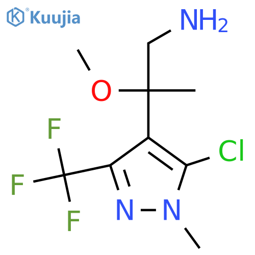 2-5-chloro-1-methyl-3-(trifluoromethyl)-1H-pyrazol-4-yl-2-methoxypropan-1-amine structure