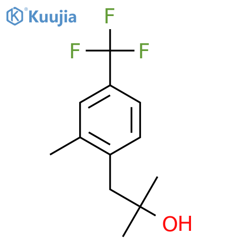 2-methyl-1-2-methyl-4-(trifluoromethyl)phenylpropan-2-ol structure