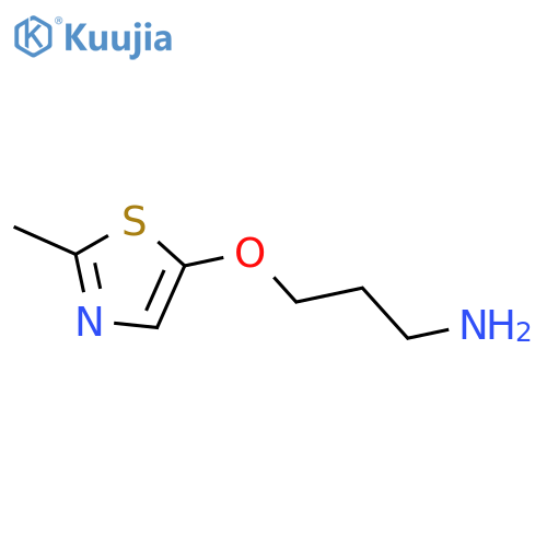 3-(2-methyl-1,3-thiazol-5-yl)oxypropan-1-amine structure