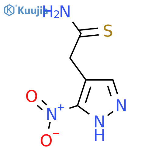 2-(3-nitro-1H-pyrazol-4-yl)ethanethioamide structure