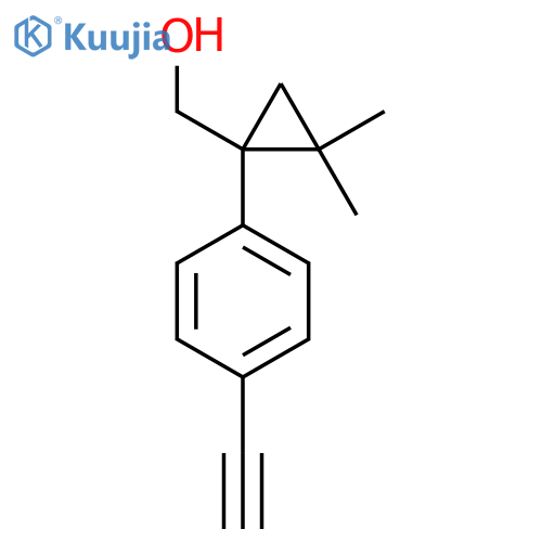 1-(4-ethynylphenyl)-2,2-dimethylcyclopropylmethanol structure