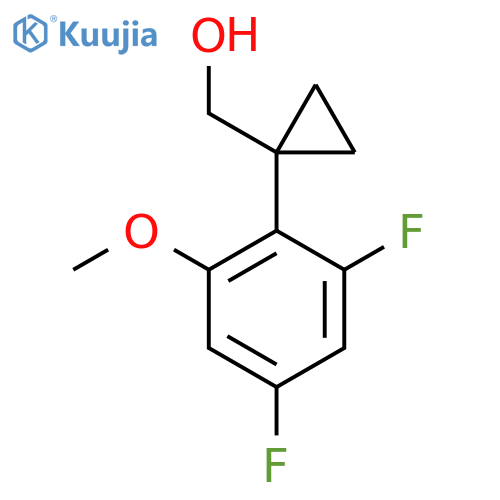 1-(2,4-difluoro-6-methoxyphenyl)cyclopropylmethanol structure