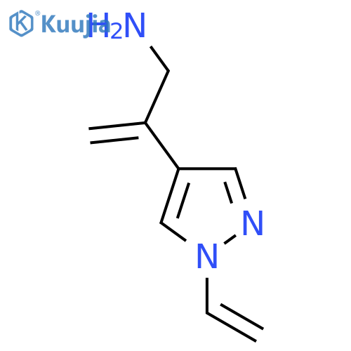 2-(1-ethenyl-1H-pyrazol-4-yl)prop-2-en-1-amine structure