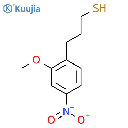 3-(2-methoxy-4-nitrophenyl)propane-1-thiol structure