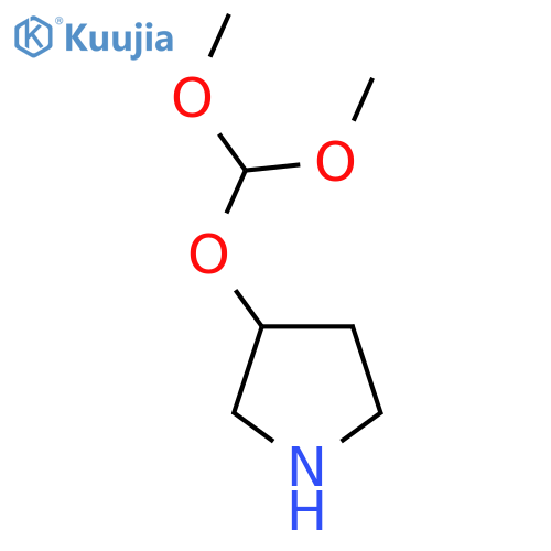 3-(dimethoxymethoxy)pyrrolidine structure