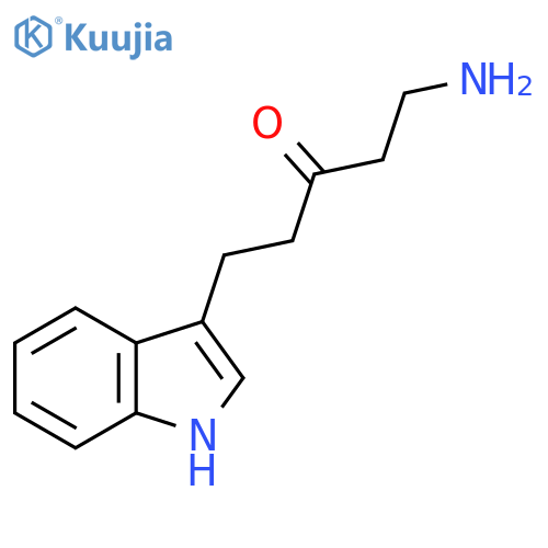 1-amino-5-(1H-indol-3-yl)pentan-3-one structure