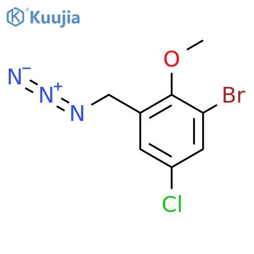 1-(azidomethyl)-3-bromo-5-chloro-2-methoxybenzene structure